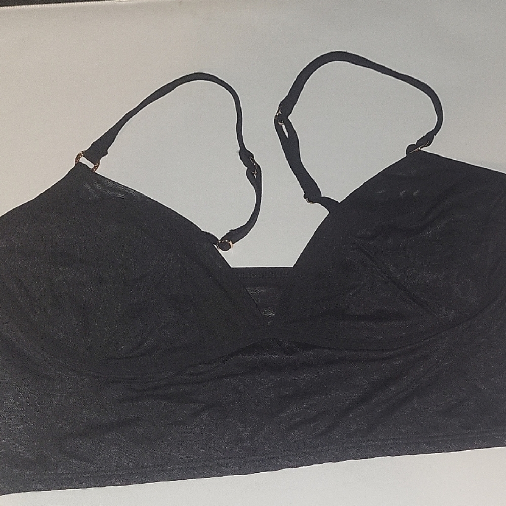 Black Bralette with Adjustable Straps